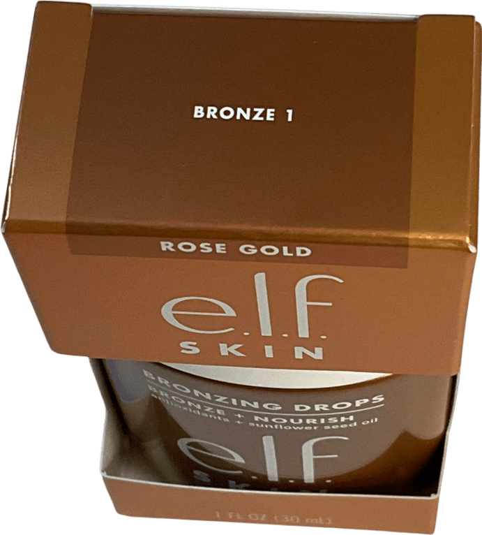 E.L.F Cosmetics Bronzing Drops Bronze 1, Rose Gold 30ml - Reliked