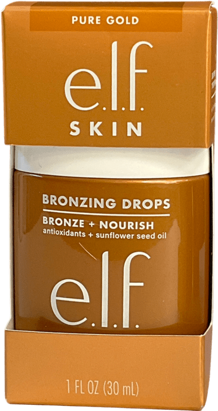 E.L.F Cosmetics Bronzing Drops Bronze 2, Pure Gold 30ml - Reliked
