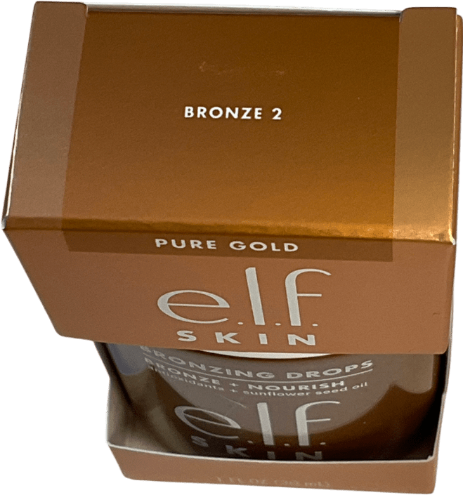 E.L.F Cosmetics Bronzing Drops Bronze 2, Pure Gold 30ml - Reliked