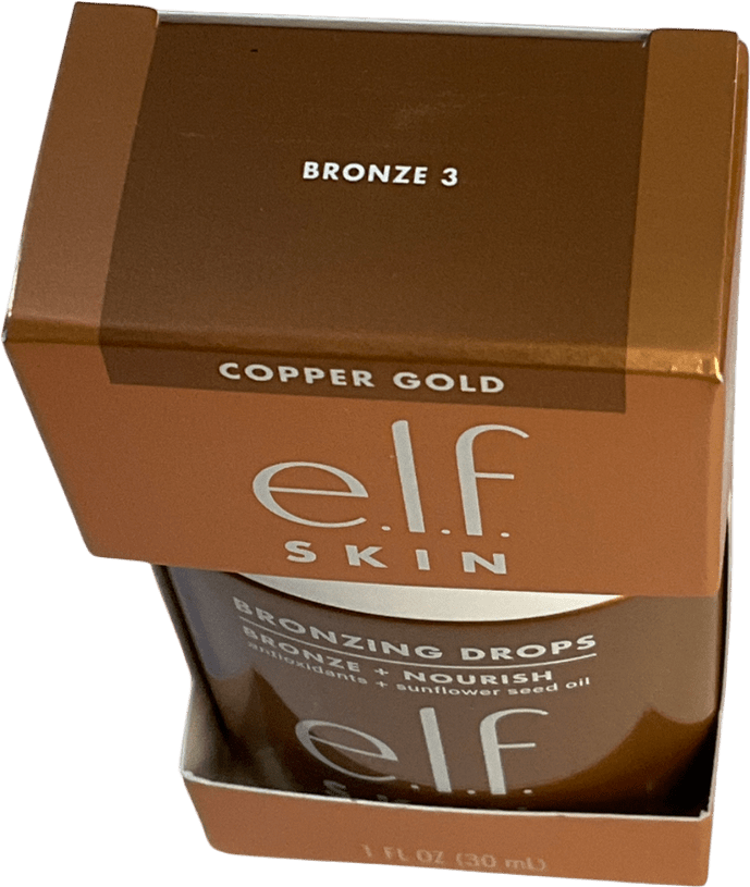 E.L.F Cosmetics Bronzing Drops Bronze 3, Copper Gold 30ml - Reliked