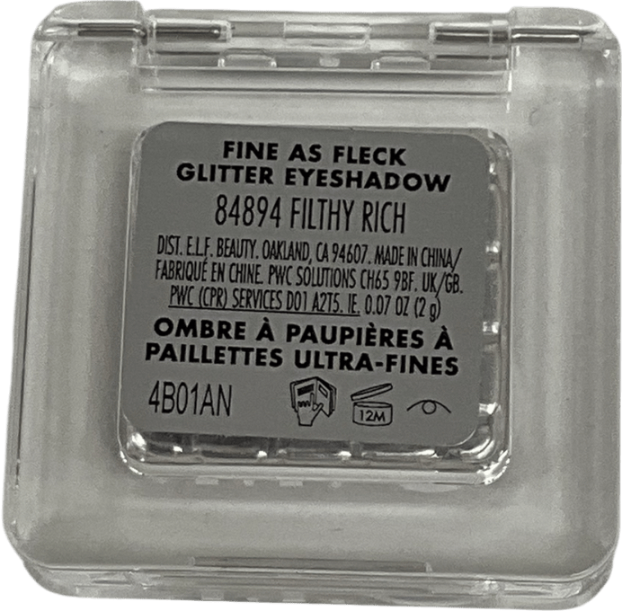 E.L.F Cosmetics Fine As Fleck Glitter Eyeshadow Filthy Fich 2g - Reliked