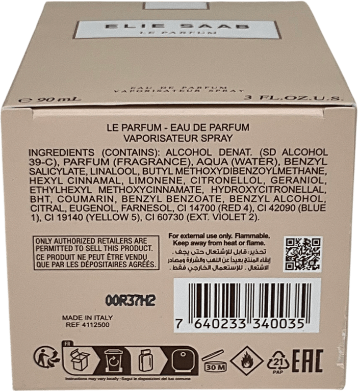 elie saab Le Parfum Eau De Parfum 90ml - Reliked