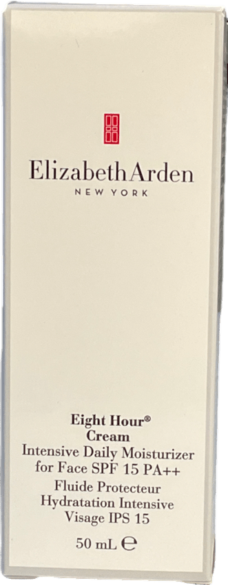 Elizabeth Arden Eight Hour Cream - Intensive Daily Moisturiser For Face Spf15 50ml - Reliked
