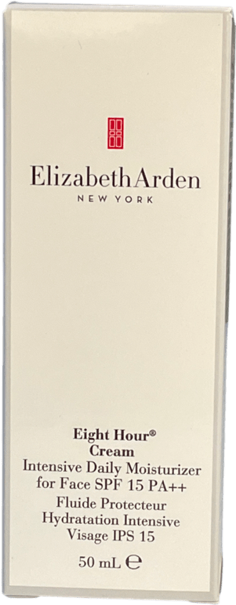Elizabeth Arden Eight Hour Cream - Intensive Daily Moisturiser For Face Spf15 50ml - Reliked
