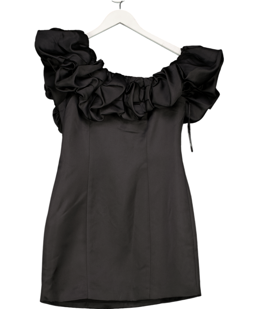 Elliatt Black Amelie Ruffled Detail Party Dress UK 10 - Reliked