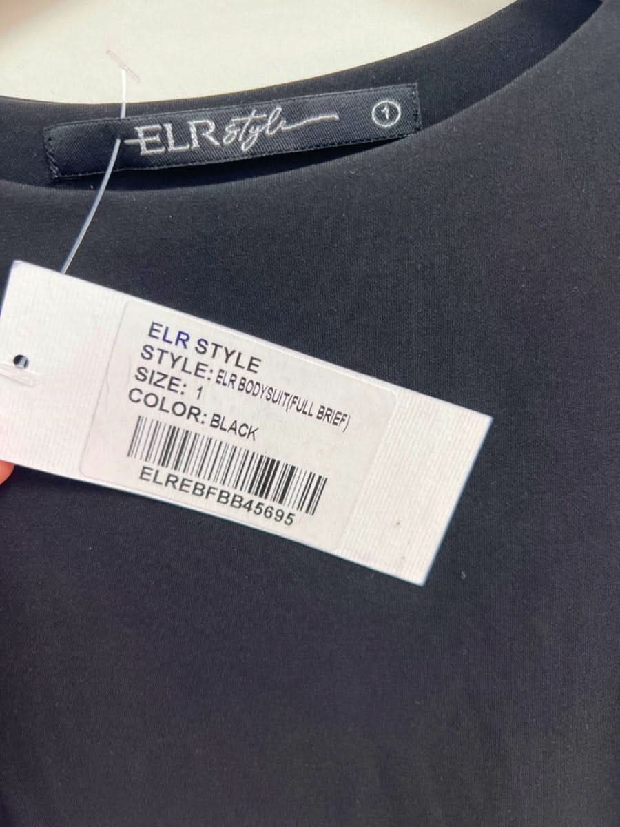 ELR Black Bodysuit (Full Brief) UK 1 - Reliked