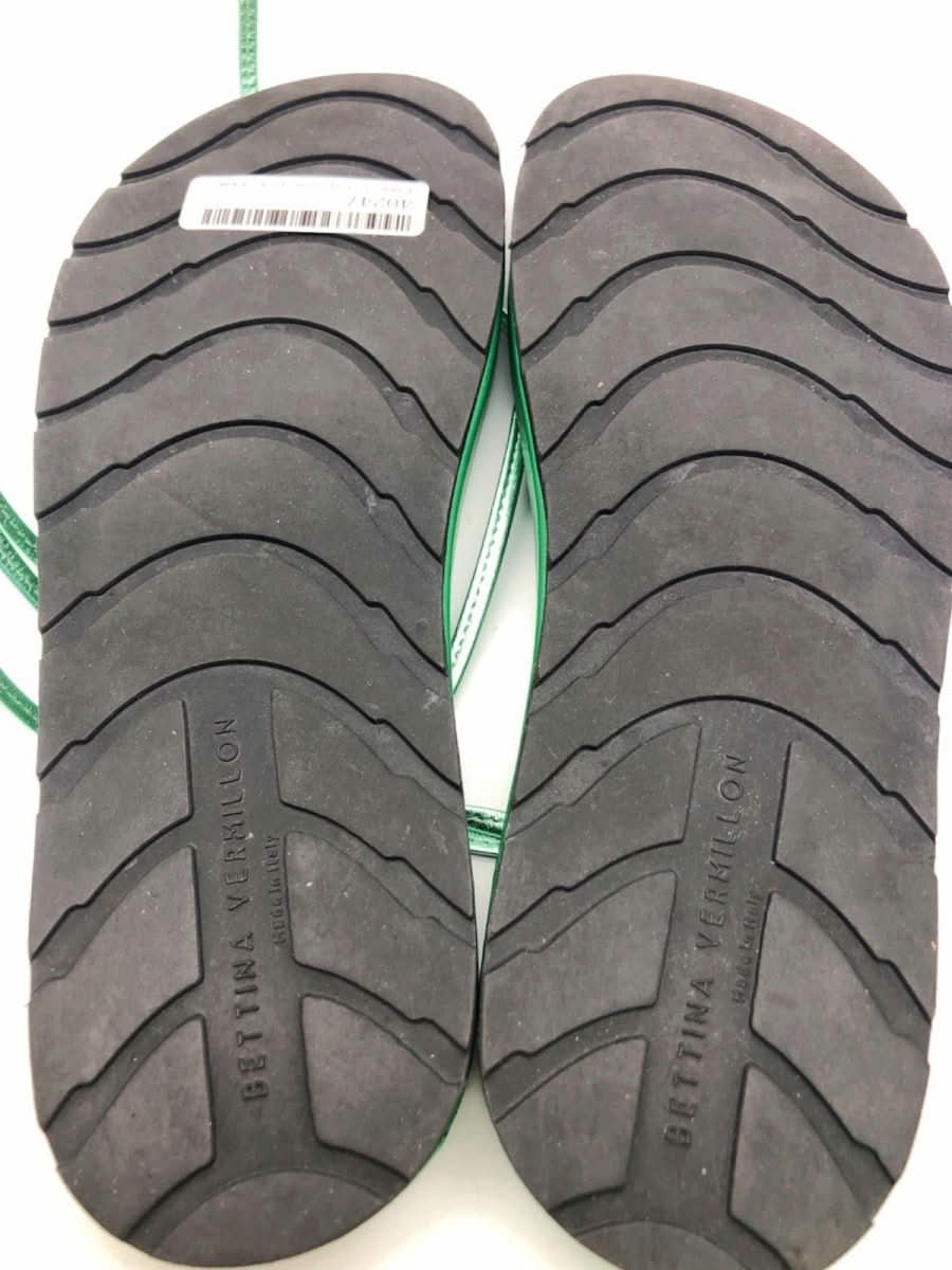 Emili Sindlev & Bettina Vermillion Green Lace - Up Sandals UK 5 - Reliked