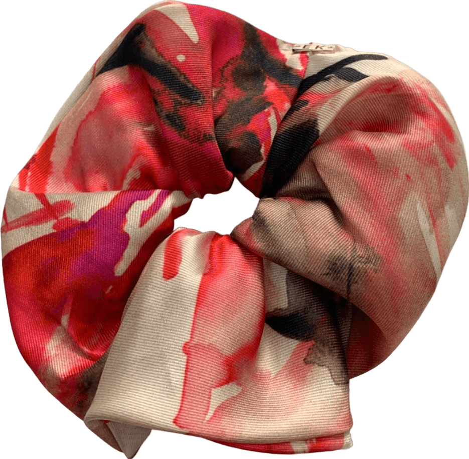 Emilio Pucci Multicoloured Floral Print Silk Scrunchie - Reliked