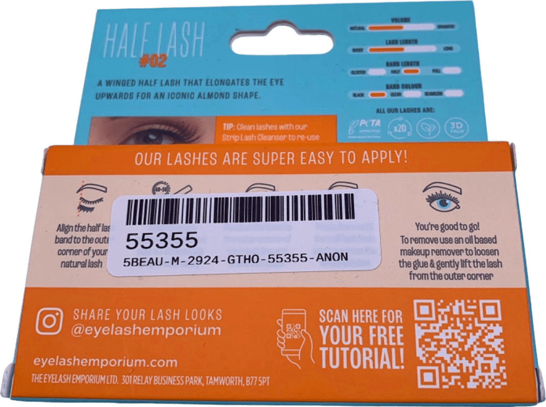 Emporium Half Lash 02 Black 1ml - Reliked