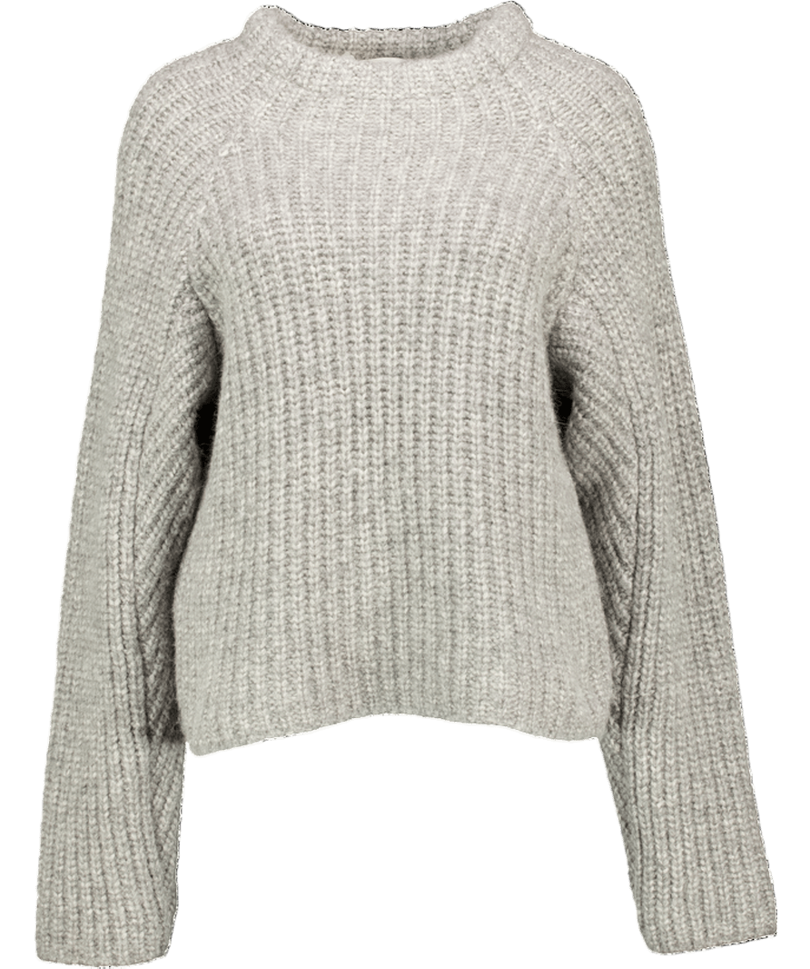 ENVELOPE1976 Grey Alpaca/merino/cotton Blend Supersoft Jumper UK 6 - Reliked