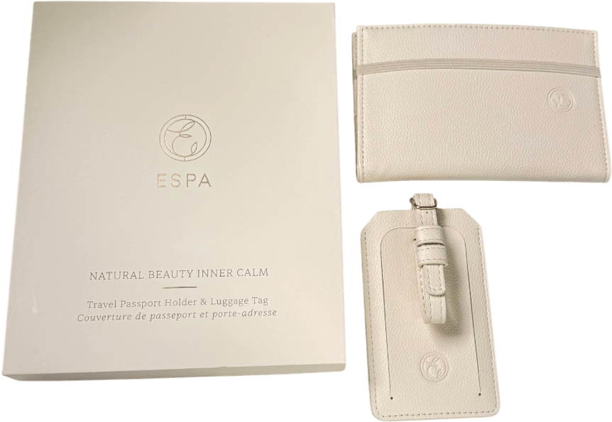 Espa Cream Passport Holder & Luggage Tag One Size - Reliked