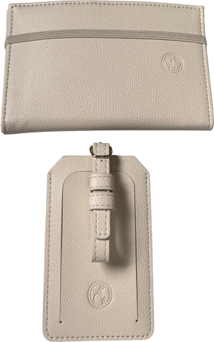 Espa Cream Passport Holder & Luggage Tag One Size - Reliked