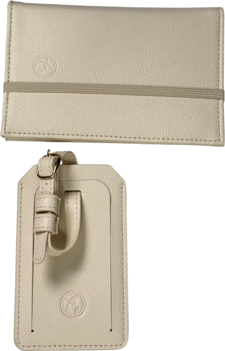 Espa Cream Passport Holder & Luggage Tag One Size - Reliked