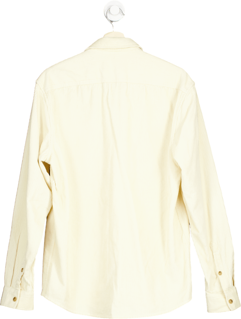 Esprit Cream Corduroy Long Sleeve Shirt L - Reliked