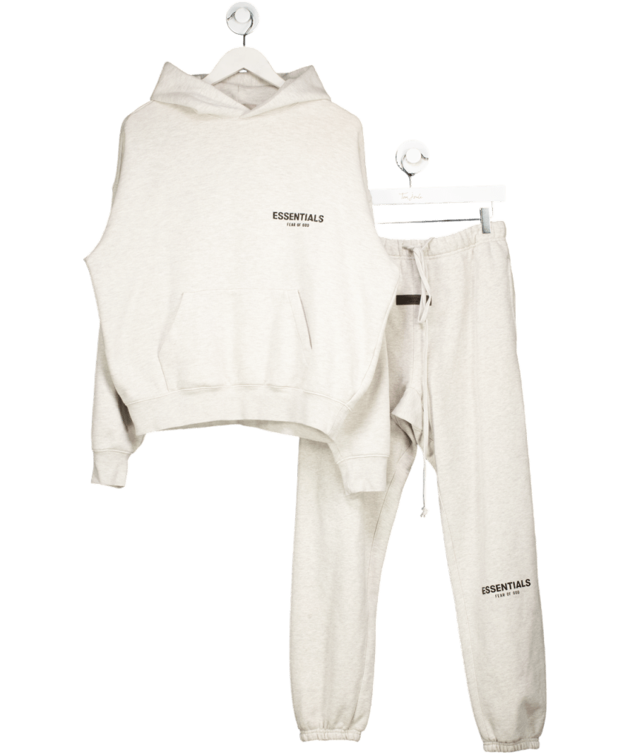 Essentials Fear of God Grey 2 - piece Joggers ( Uk S) And Hoodie UK XS - Reliked