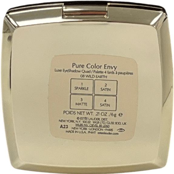 Estee Lauder The Essential Eyeshadow Quad 08 Wild Earth 6g - Reliked