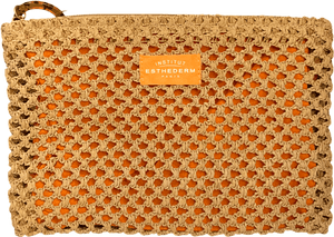 esthederm Brown Wicker Makeup Bag One Size