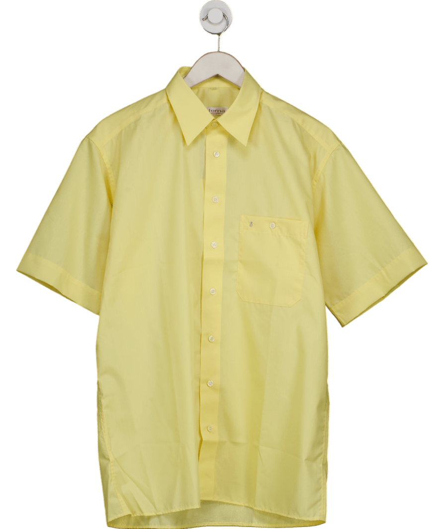 Eterna Yellow Collard Shirt UK 40" CHEST - Reliked