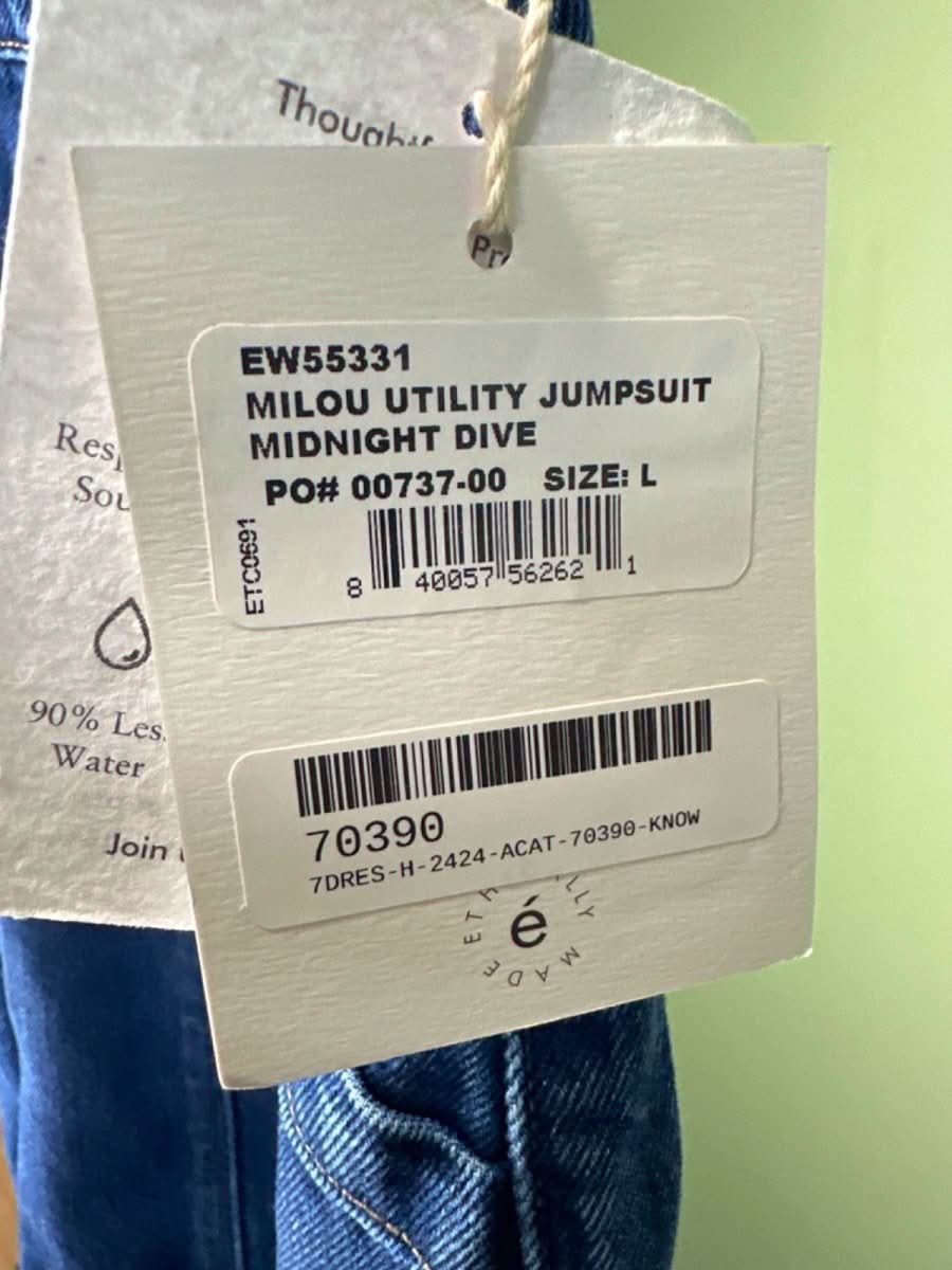 Ética Midnight Dive Milou Utility Jumpsuit UK L - Reliked