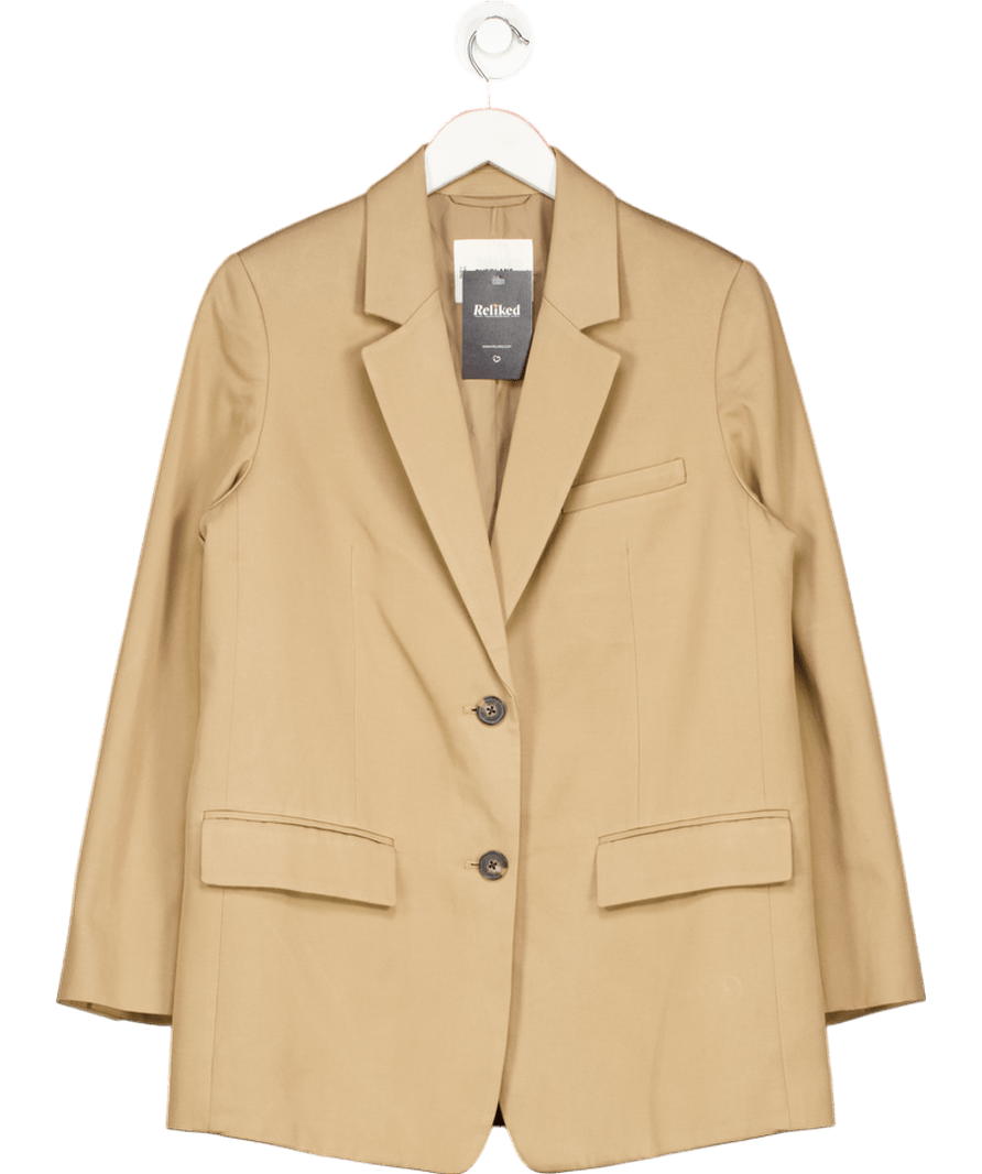 EVERLANE Beige The Oversized Blazer In Buttersmooth UK 4 - Reliked