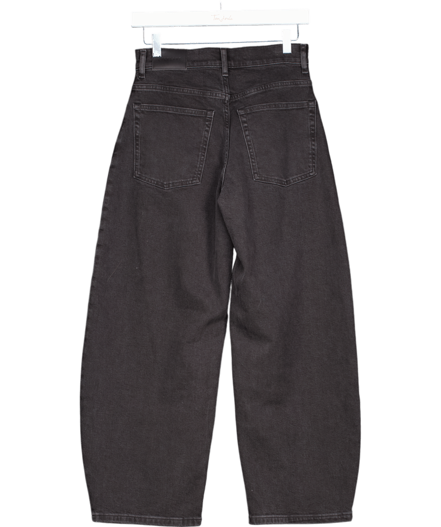EVERLANE Black Wash "the Way High" Barrel Leg Jeans W26 - Reliked