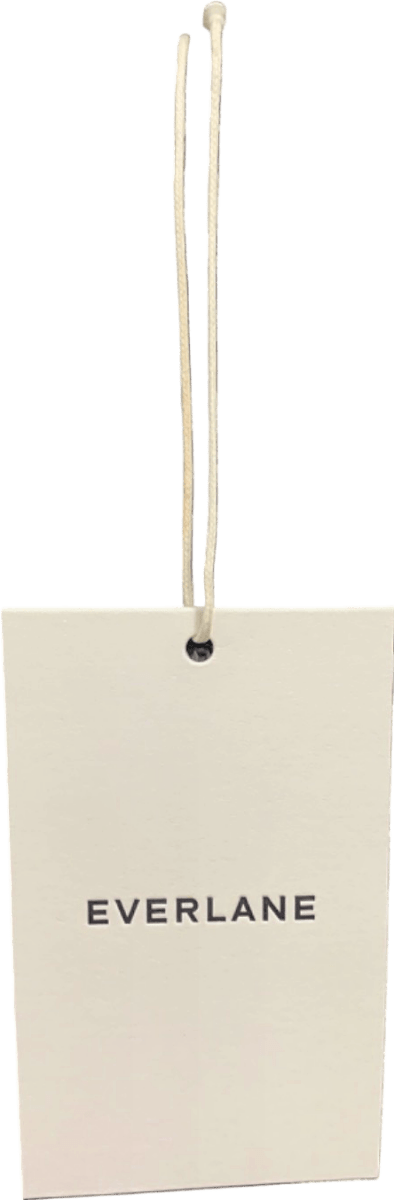 Everlane Black/White Ribbed Tank Top UK S - Reliked