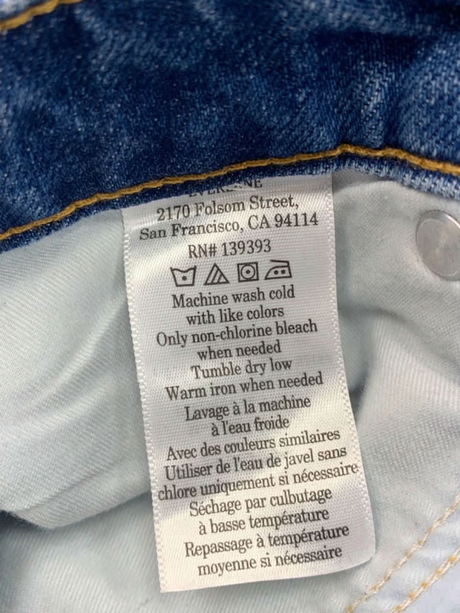 Everlane Blue Denim Cut - off Shorts W 27 - Reliked