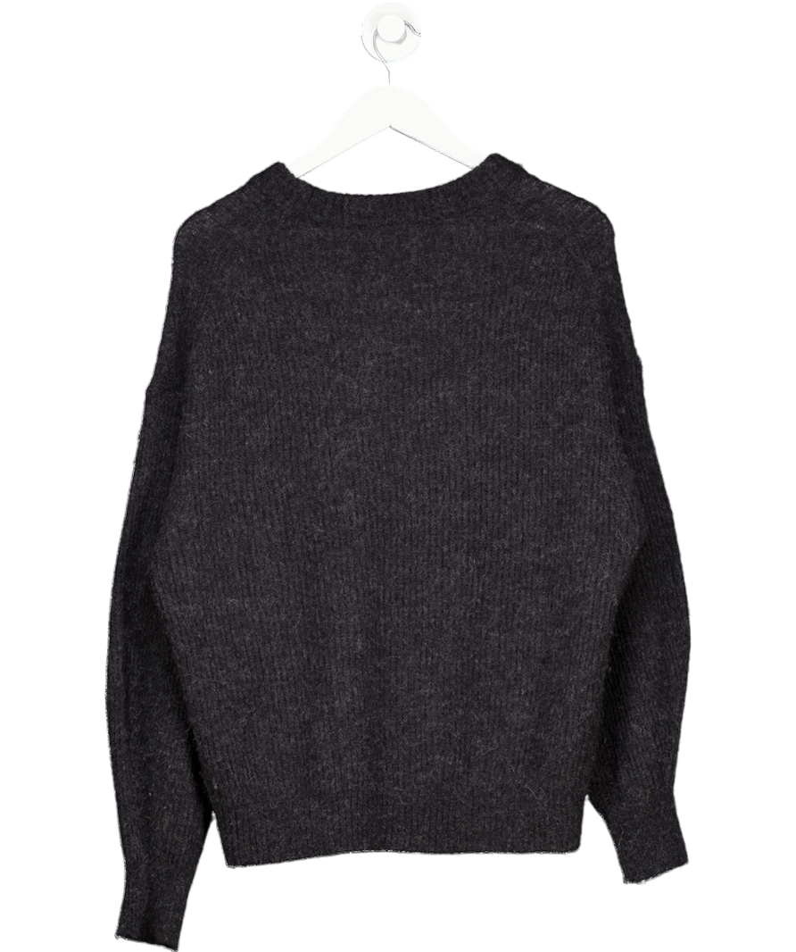 EVERLANE Grey Ribbed Knitalpaca Blend Jumper UK XL - Reliked