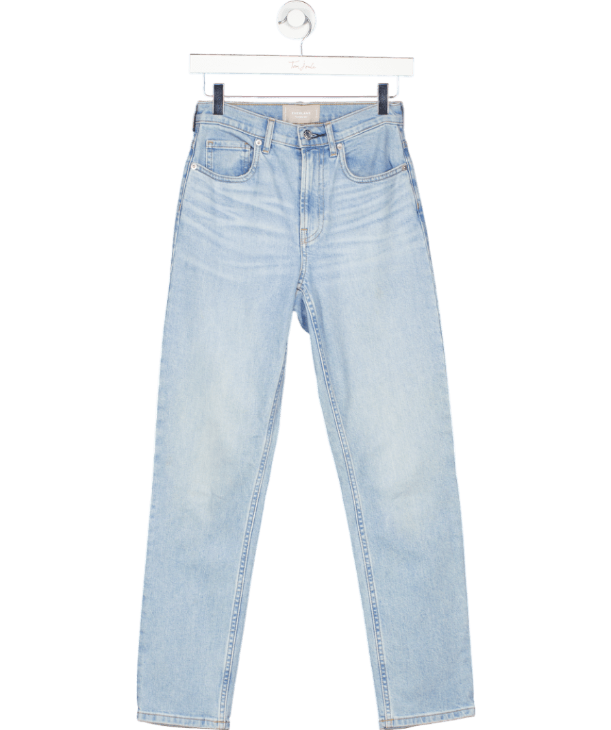 EVERLANE Light Blue High Rise Straight Leg "the Cheeky Jean' W25 - Reliked