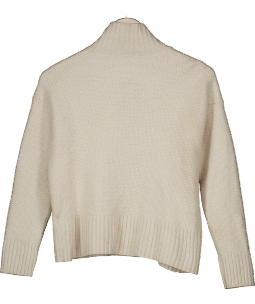 EVERLANE White Wool Turtleneck Knit Jumper UK S - Reliked