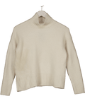 EVERLANE White Wool Turtleneck Knit Jumper UK S - Reliked
