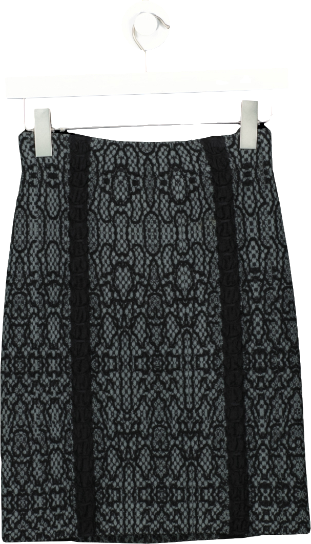 ALAIA Black Stretch Mini Skirt UK 6