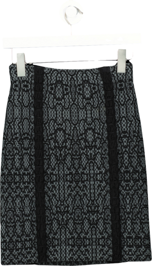 ALAIA Black Stretch Mini Skirt UK 6