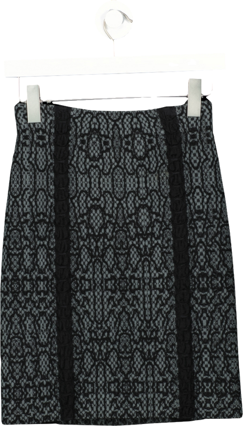ALAIA Black Stretch Mini Skirt UK 6
