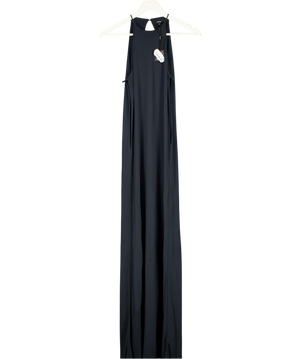 KHY BY KYLIE JENNER Black Keyhole Maxi Dress UK XS