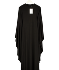 CLUB L LONDON Modena Black Waterfall Sleeve Maxi Dress UK 8