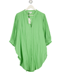 SEA LEVEL AUSTRALIA Matcha Green Cover Up Shirt UK S