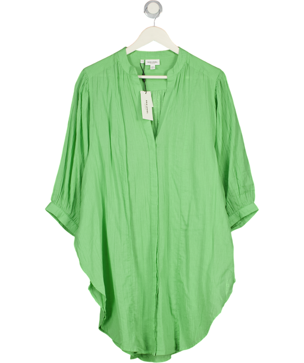 SEA LEVEL AUSTRALIA Matcha Green Cover Up Shirt UK S