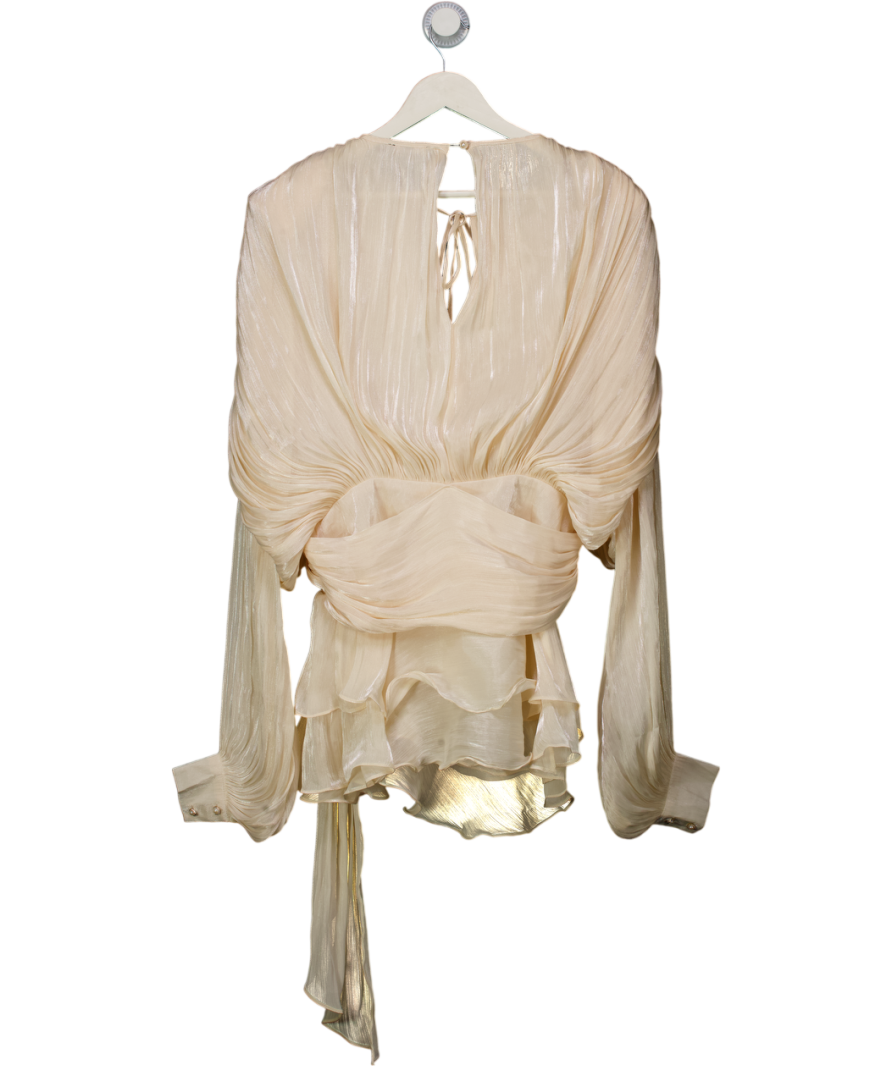 jluxlabel Nude Pure Glow Draped Mini Dress UK S