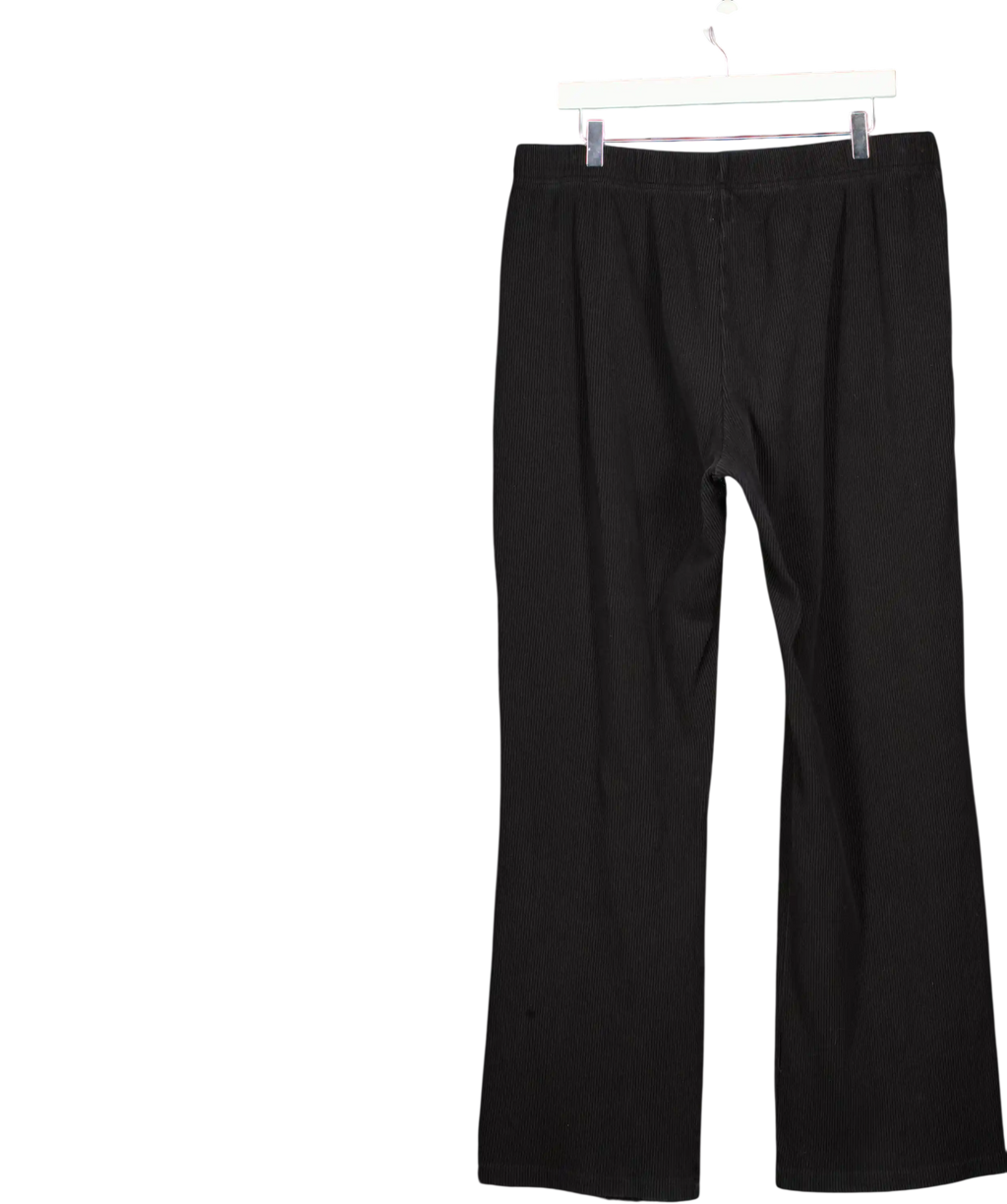 MAEBE Awayday Black Pleated Wide Leg Trousers UK XXXL