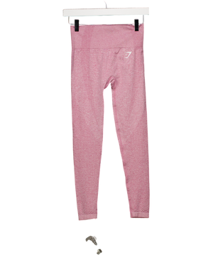 GYMSHARK Vital Seamless Leggings - Pink Marl UK XS
