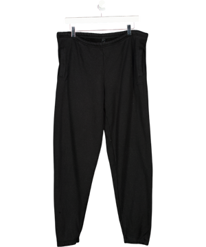 SKIMS Black Cotton Fleece Classic Jogger UK S
