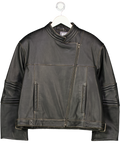 Camilla And Marc Black Vertex Leather Jacket UK XS/S