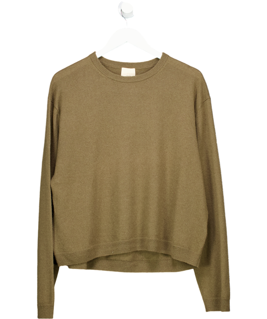 H&M Brown 100% Cashmere Crew Neck Jumper UK S