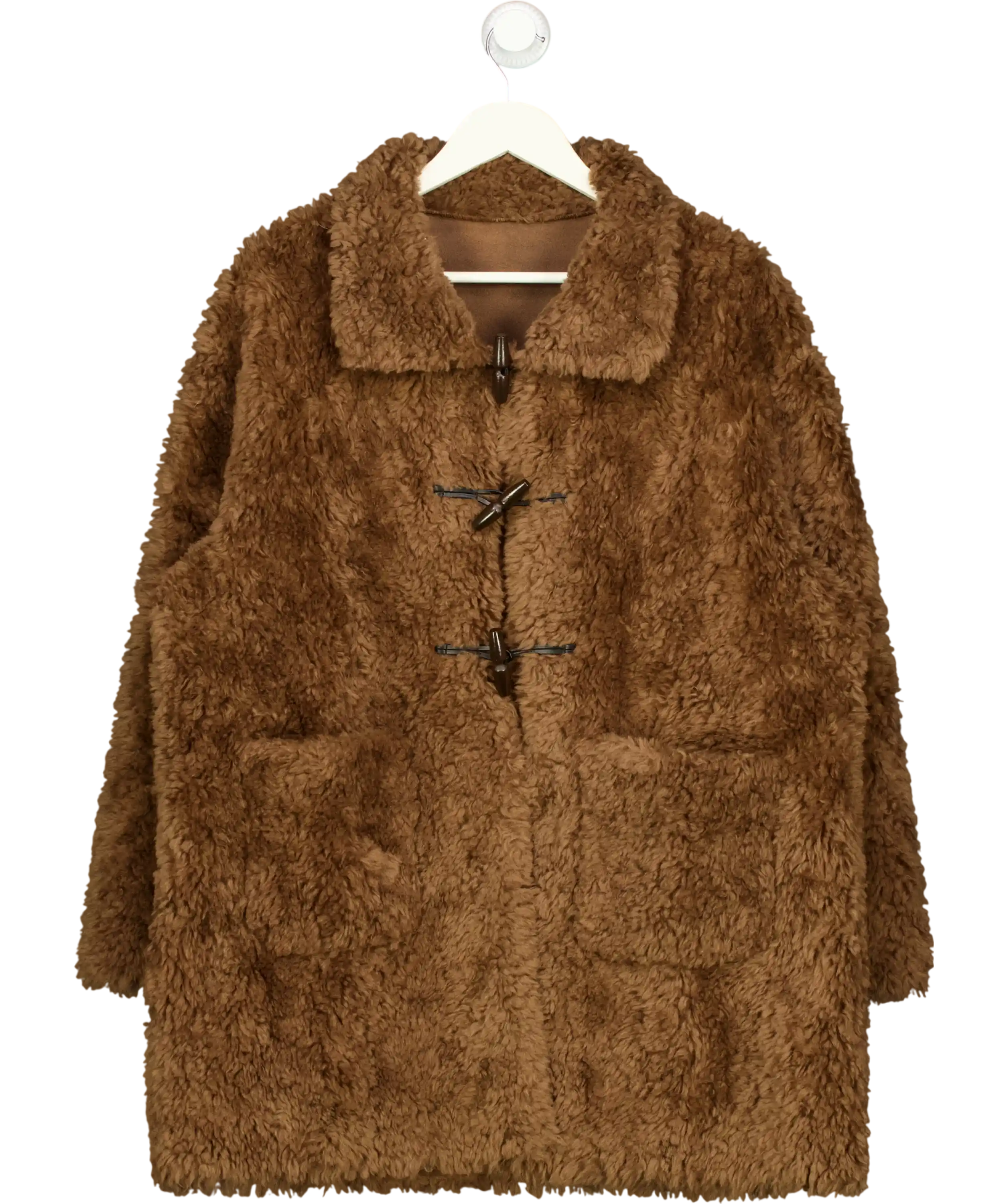 One By Cubic Brown Hign Collar Furry UK 10
