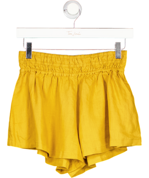 BY ANTHROPOLOGIE Yellow He Somerset Shorts: Linen Edition UK XS