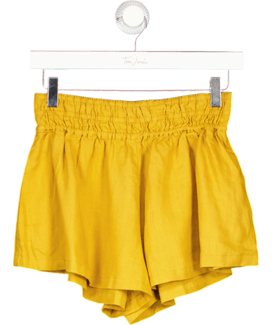 BY ANTHROPOLOGIE Yellow He Somerset Shorts: Linen Edition UK XS