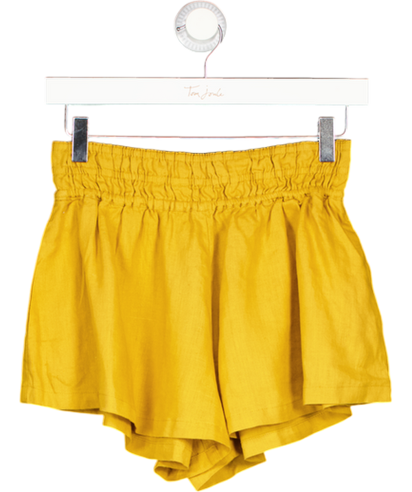 BY ANTHROPOLOGIE Yellow He Somerset Shorts: Linen Edition UK XS