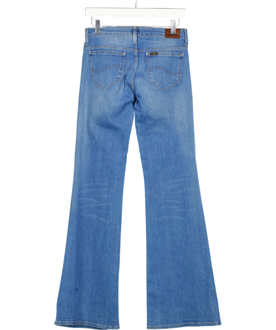 LEE Light Blue Low Rise Flare Jeans L33 W27