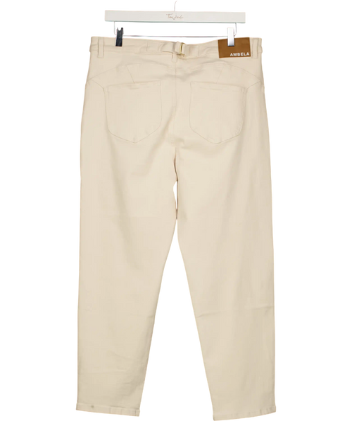 Ambela Cream Stretch Wide Leg UK 18